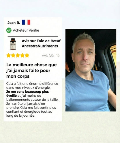 Gélules de foie de bœuf nourri à l’herbe